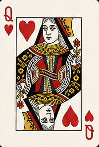 Queen of hearts from the Solitaire Classics deck