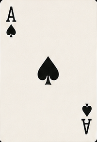 Ace of spades from the Solitaire Classics deck